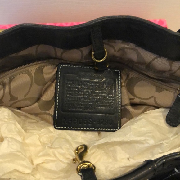 Coach leather black vintage medium tote - Picture 2 of 3